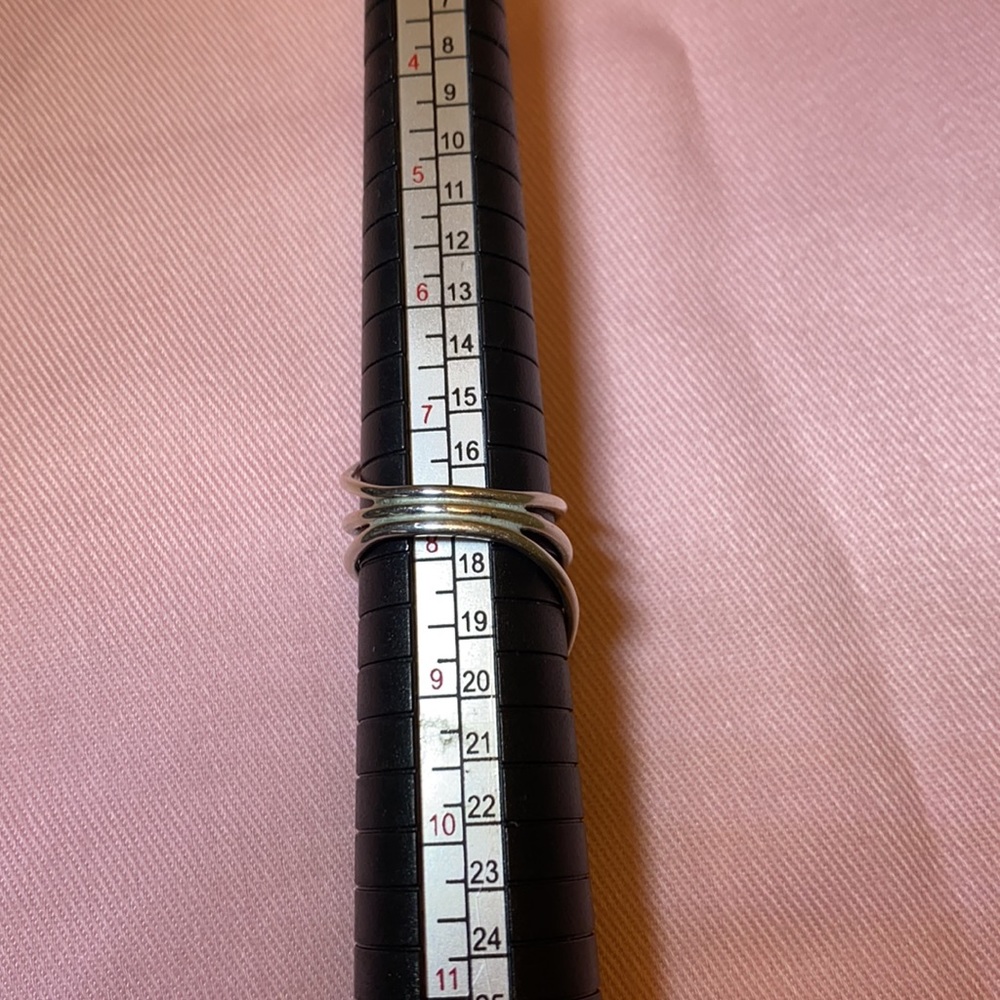 Authentic Sterling Silver Bold Ring - image 5